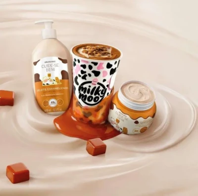 O Boticário aposta em fragrância gourmand e lança collab com milkshake inédito no Brasil