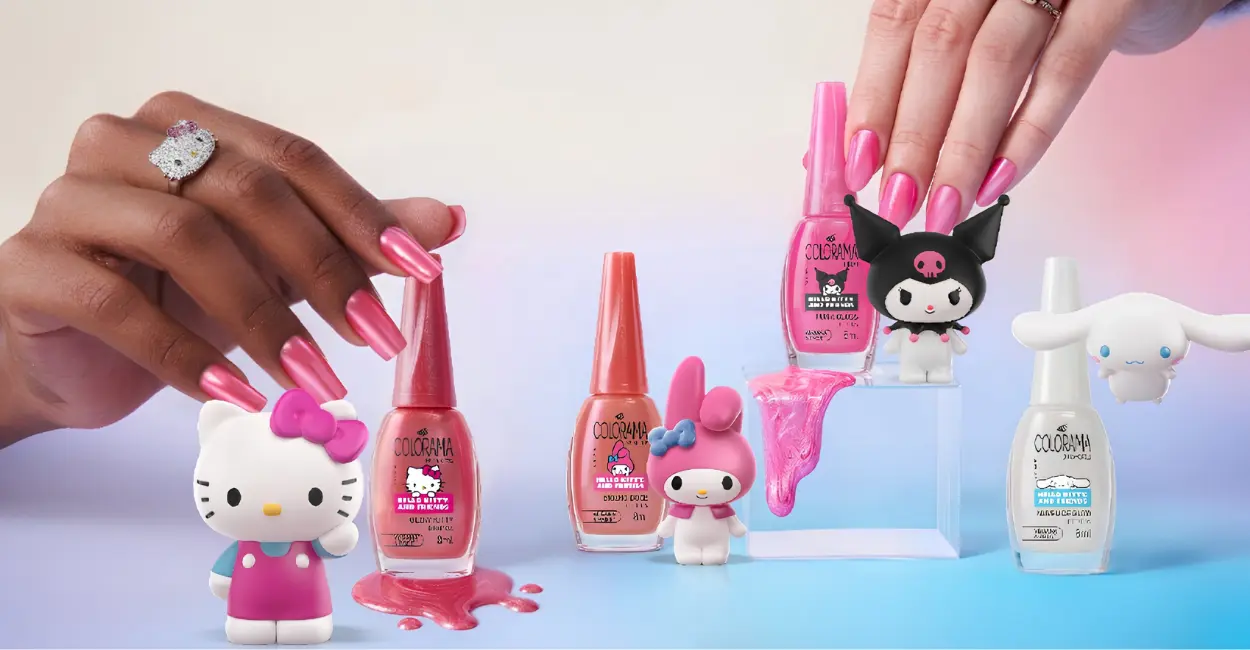 Colorama lança coleção Hello Kitty & Friends com tecnologia inédita e efeito cromado