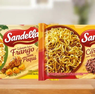 Sandella lança macarrão instantâneo com pequi e carne seca inspirados na culinária brasileira