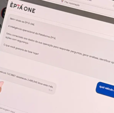 ÈPTÁ ONE IA analisa consumo de combustível
